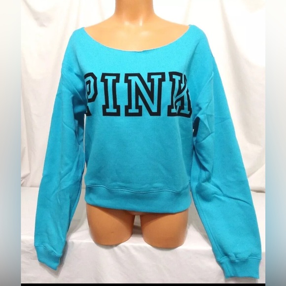 PINK Victoria's Secret Tops - Victorias Secret PINK Off The Shoulder Sweatshirt